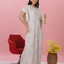 9shines Label Printed Maxi Nightdress image 3