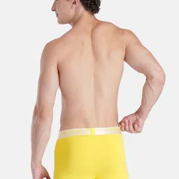 FCUK Men Mid-Rise Short Trunks - MERSEY-TVIBRANT YELLOWS image 5