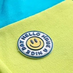 Babyhug Cotton Knit Full Sleeves Front Open Hooded Sweatjacket With Colour Blocks - Multi Colour image 4