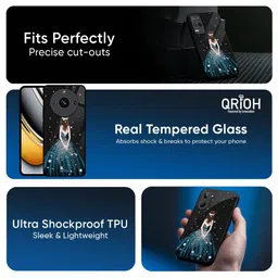 QRIOH Quirky Printed Glass Realme P3 5G Mobile Back Case Cover image 4