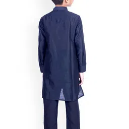 Pehanaava Boys Mandarin Collar Kurta with Pyjamas image 5