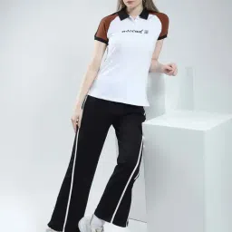Rock.It White Regular Fit Color-Block Sports Polo T-Shirt image 5