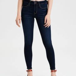 American Eagle Outfitters Blue Cotton Jeggings-picture-48