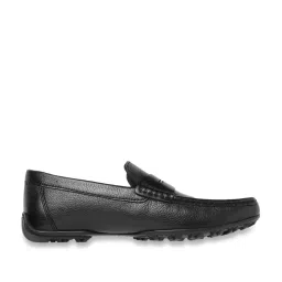 Geox Men's Kosmopolis Black Leather Casual Loafers image 1
