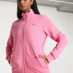 Puma Pink Cotton Regular Fit Jacket image 1