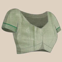 Banarasi Silk Works Pink Silk Woven Saree With Unstitched Blouse image 4