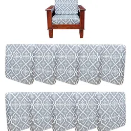 ohello Grey 10 Pieces Sofa Covers-picture-13