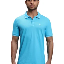 Parx Blue Regular Fit Polo T-Shirt image 1
