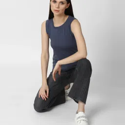 Forever 21 Blue Regular Fit Top image 4