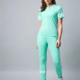 StyleStone Green Cotton Top With Joggers image 1
