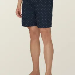 XYXX Grey & Navy Cotton Relaxed Fit Checks Boxers - Pack Of 2 image 4