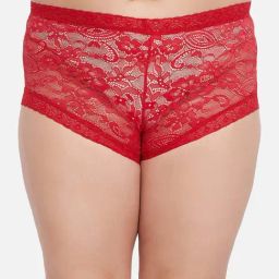 Secrets By ZeroKaata Red Lace Work Hipster Panty-picture-4
