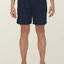 XYXX Grey & Navy Cotton Relaxed Fit Checks Boxers - Pack Of 2 image 2