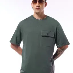 Bewakoof Dark Grey Relaxed Fit T-Shirt-image-11