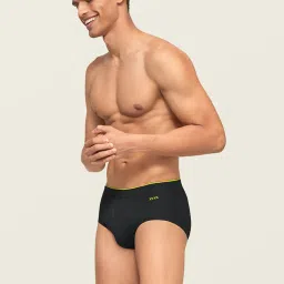 XYXX Black Regular Fit Briefs image 5