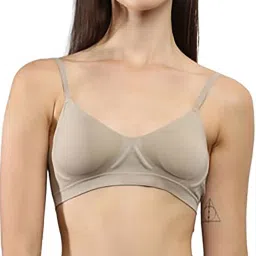 Calvin Klein WINTER LINEN Womens Solid Bralette image 1
