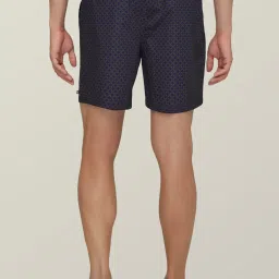 XYXX Sky Blue & Navy Cotton Relaxed Fit Printed Boxers - Pack Of 2 image 3