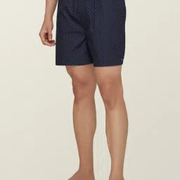 XYXX Sky Blue & Navy Cotton Relaxed Fit Printed Boxers - Pack Of 2 image 4