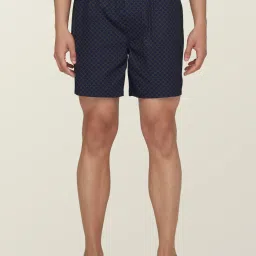 XYXX Sky Blue & Navy Cotton Relaxed Fit Printed Boxers - Pack Of 2 image 2