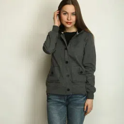 Belle Fille Grey Textured Jacket-picture-16