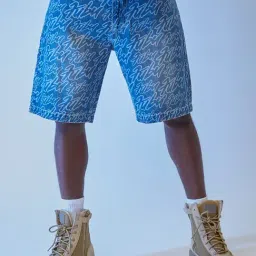 Forever 21 Blue Regular Fit Denim Shorts-picture-33