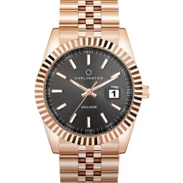 Carlington Exclusive 8811 Rose Black Gents Analog Watch for Men image 1