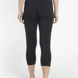 Jockey Dark Grey Textured Capris image 2