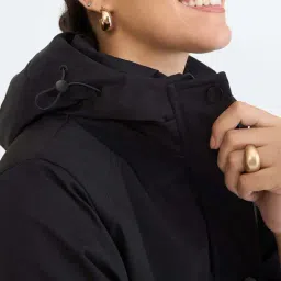 Femmella Black Oversized Fit Jacket image 5