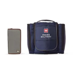 Swiss Military Blue Toiletry Bag and Wallet image 1