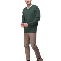 Woodland Dark Green Regular Fit Sweater image 5