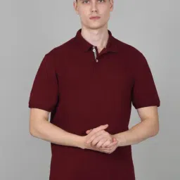 Cantabil Maroon Regular Fit Polo T-Shirt-picture-44