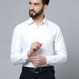 Cantabil White Regular Fit Shirt image 1