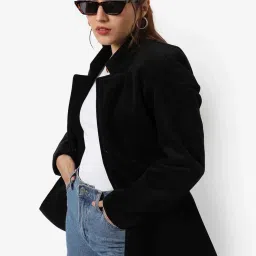 Campus Sutra Black Regular Fit Blazer image 3