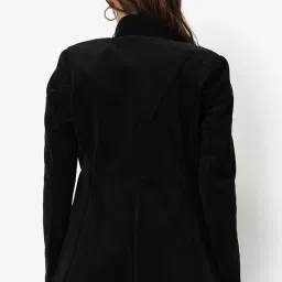 Campus Sutra Black Regular Fit Blazer image 2