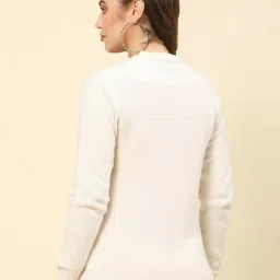 Monte Carlo Off White Wool Cardigan image 2