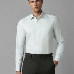 Louis Philippe Blue Cotton Slim Fit Printed Shirt-picture-47