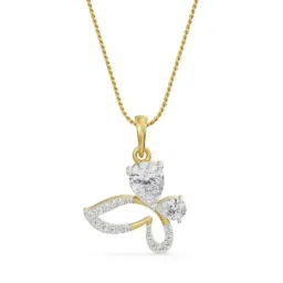 Emori 18k Yellow Gold & Diamond The Radiant Butterfly Pendant image 1