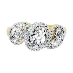 Sparkles Lab Grown Diamond 14k (585) Yellow Gold Ring for Women-picture-10