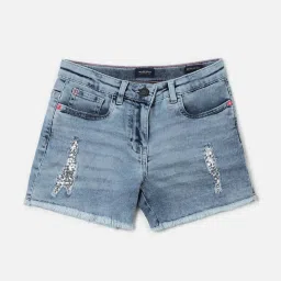 Allen Solly Kids Blue Regular Fit Short image 1