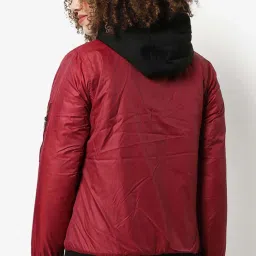 Campus Sutra Red Padded Jacket image 2