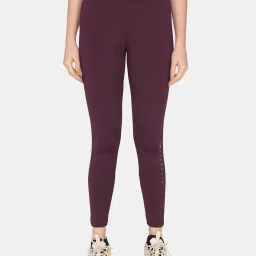 Zelocity by Zivame Fig Mid Rise Tights image 1