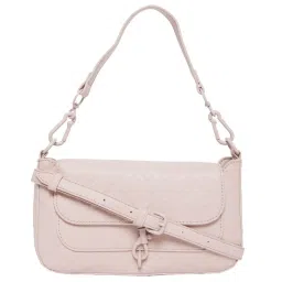 Aldo Pink Textured Medium Sling Handbag image 1