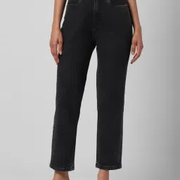 Van Heusen Black Cotton Mid Rise Jeans image 1