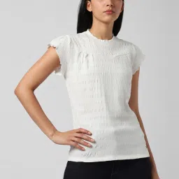 Van Heusen White Regular Fit Top image 1
