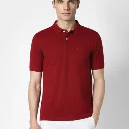 Peter England Maroon Regular Fit Polo T-Shirt-picture-14