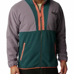 Columbia Purple & Green Regular Fit Printed Jacket image 1