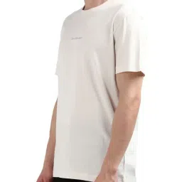Calvin Klein White Cotton Regular Fit Printed T-Shirt image 3
