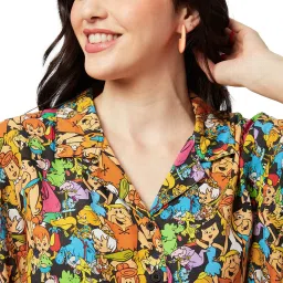 The Souled Store Multicolor The Flintstones: Gang Printed Shirt image 5