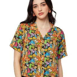 The Souled Store Multicolor The Flintstones: Gang Printed Shirt image 1
