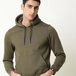 Rare Rabbit Green Cotton Relaxed Fit Printed Sweatshirt image 1